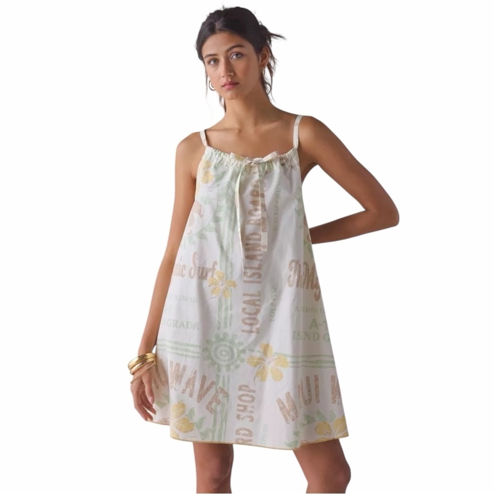 BDG Urban Outfitters Eva Tie Front Trapeze Mini Dress Womens M